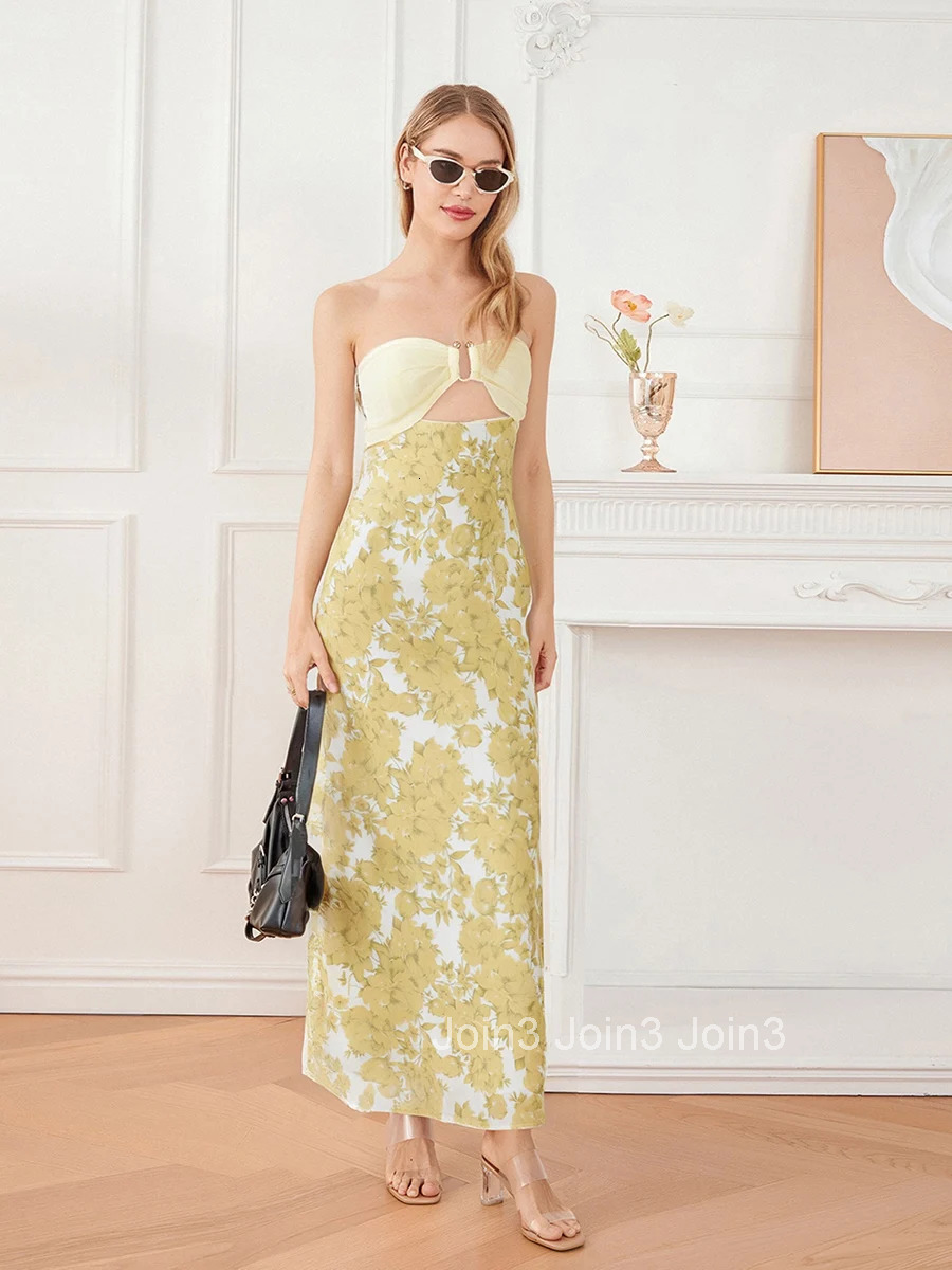 Elegant Off-shoulder Maxi Dress with Lace Detailing and Ruffled Hemline for Womens Summer Wedding Party Outfit