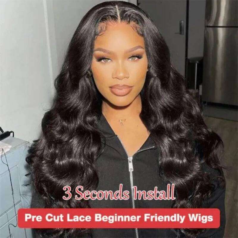 NAMM Glueless 6x4 Ready to Go Wigs For Women Body Wave Human Hair Lace Closure Wig