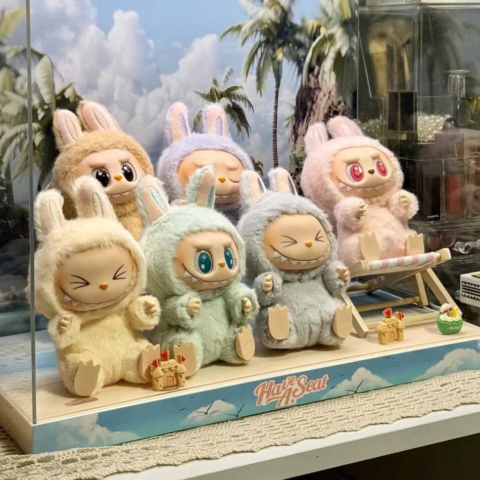 New Labubu v1 v2 Have A Seat Series BIG INTO ENERGY PVC Pendant Doll Model Kawaii The Monsters Blind Box Gift Labubu Macaron 3rd Z250607