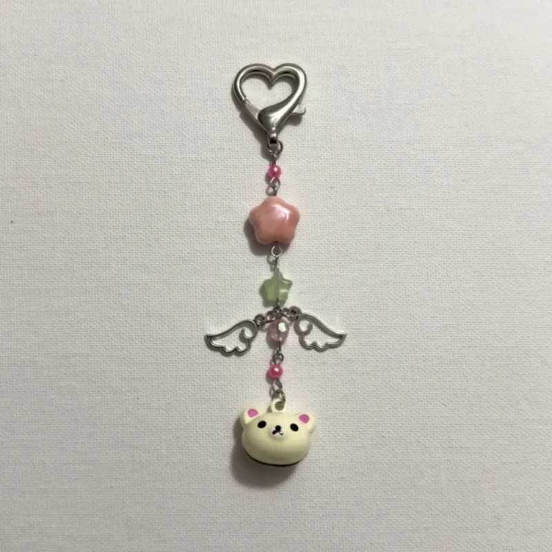 Bear Pendant Beaded Keychain Y2K Fairy Core Z250607