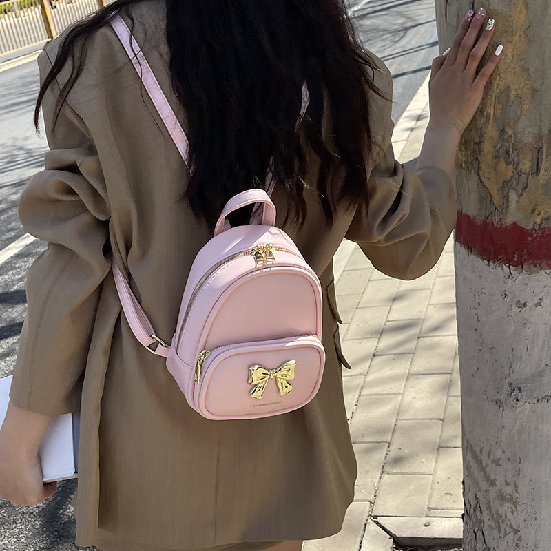 designer Korean Style Cute Fashion Mini Bag for Women 2025 New Casual Versatile Backpack Student Class Crossbody Bag