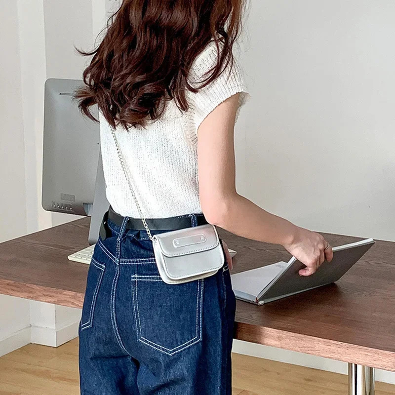 Korean Fashion Shoulder Bags Mini Square PU Leather Lipstick Toiletry Crossbody Bags for Women Coin Handbags Purses 250606