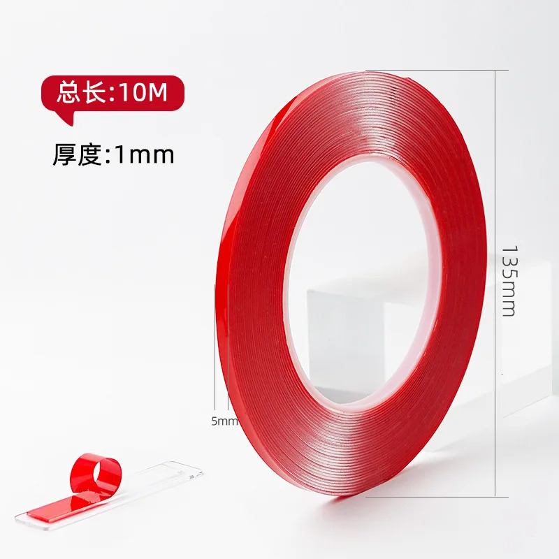1Roll 10m Double Sided Nail Art Adhesive Tape For False Tips Display Creative n Sticker Strong Sticky Glue 250605