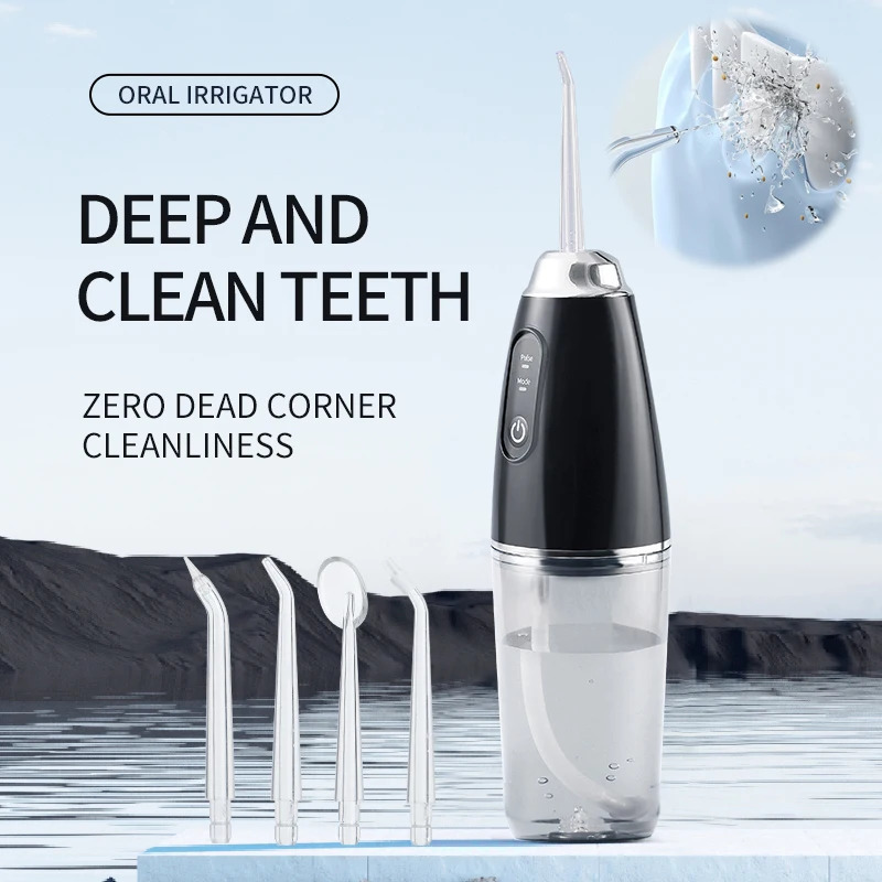Portable Smart Electric Oral Irrigator Water Flosser 4 Jets 3 Modes Rechargeable Dental Water Jet Irrigator Dental Teeth Cleaner 250605