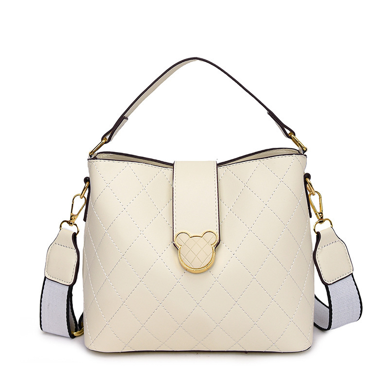 Brand High Quality New Style Quilted Shoulder Bag New Model High-End Retro Bucket Bag Classic Versatile Trendy Crossbody Women's Bag New Free Del