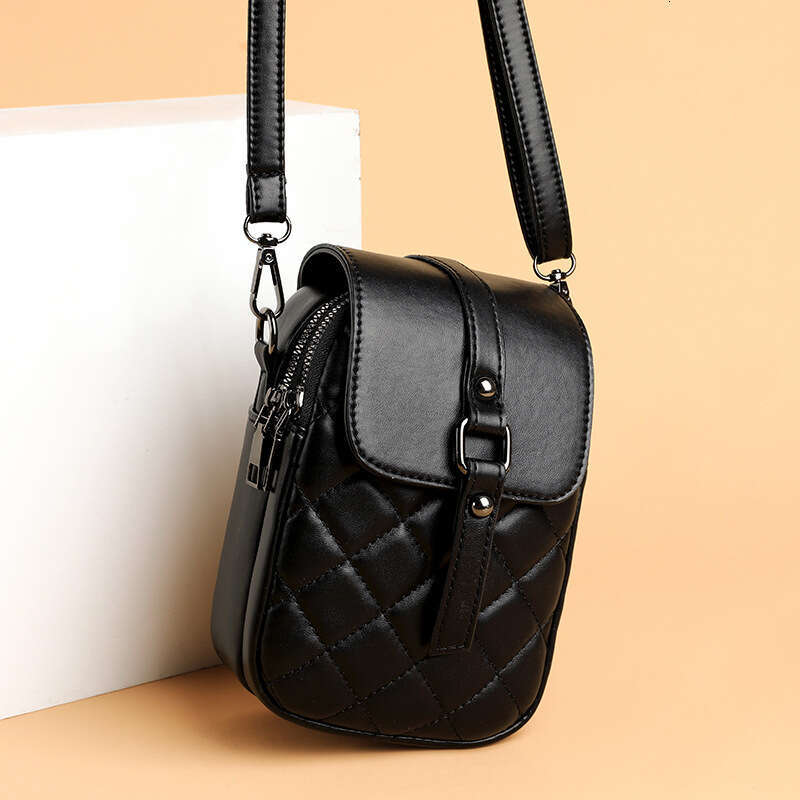 Phone for Women 2025 Spring New Fashion Single Shoulder Crossbody Small Embroidered Quilted Mini Bag