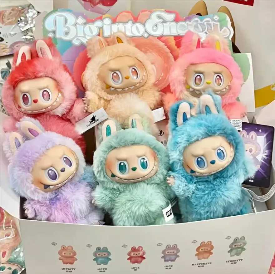 For New Labubu V3 Monster High Energy Series Vinyl Pendant Blind Box Character Kawaii Dollface Keychain Decorative Gift XJ250607