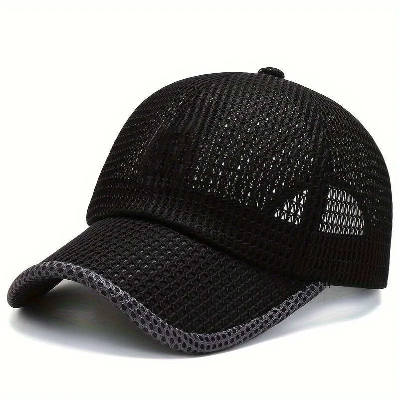 Quick-Dry Unisex Mesh Trucker Cap - Adjustable Lightweight Breathable - Ideal for Outdoor Sports Running Hiking Jogging 250605
