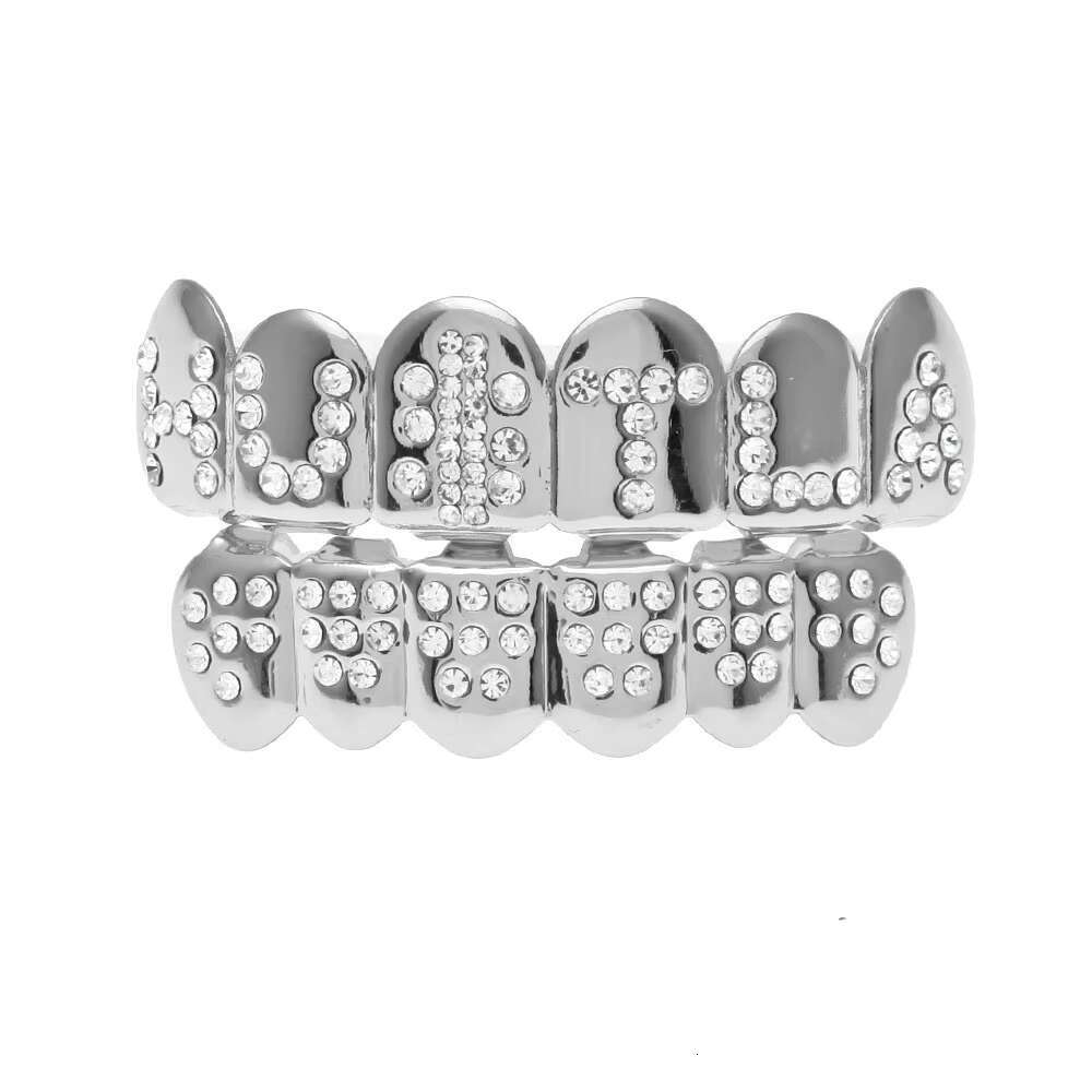 Hip Hop Punk Style Fashion Body Jewelry Diamond Plating Rap Braces Teeth Grills On-Trend Accessories
