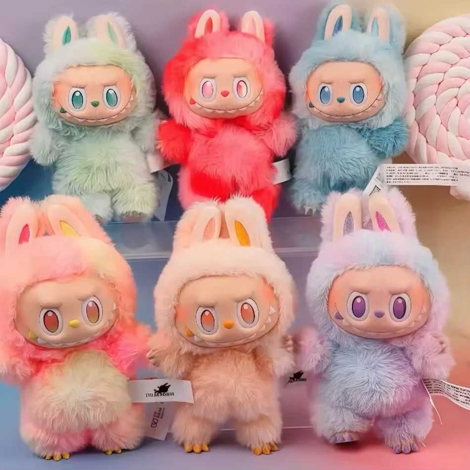 Quality Kawaii Monster For Labubu Blind Box Series PVC Labubu Macaron Pendant Doll Monster Keychain Birthday Holiday Kids Gift Z250607