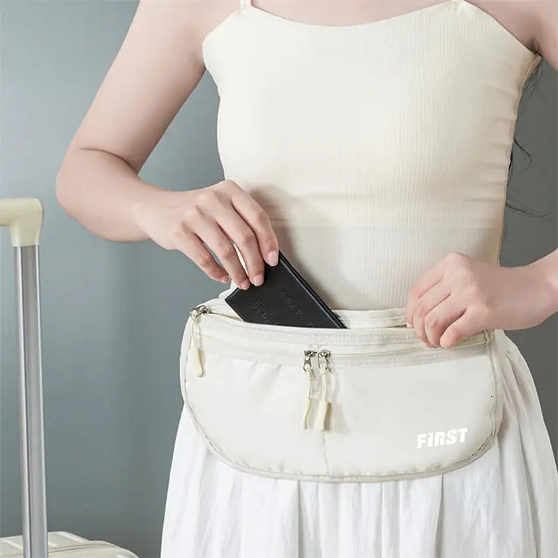 Foldable Sports Waist Bag Close Fitting Men Women Outdoor Multifunctional Invisible Ultrathin Large Capacity Running Phone Bag 250605