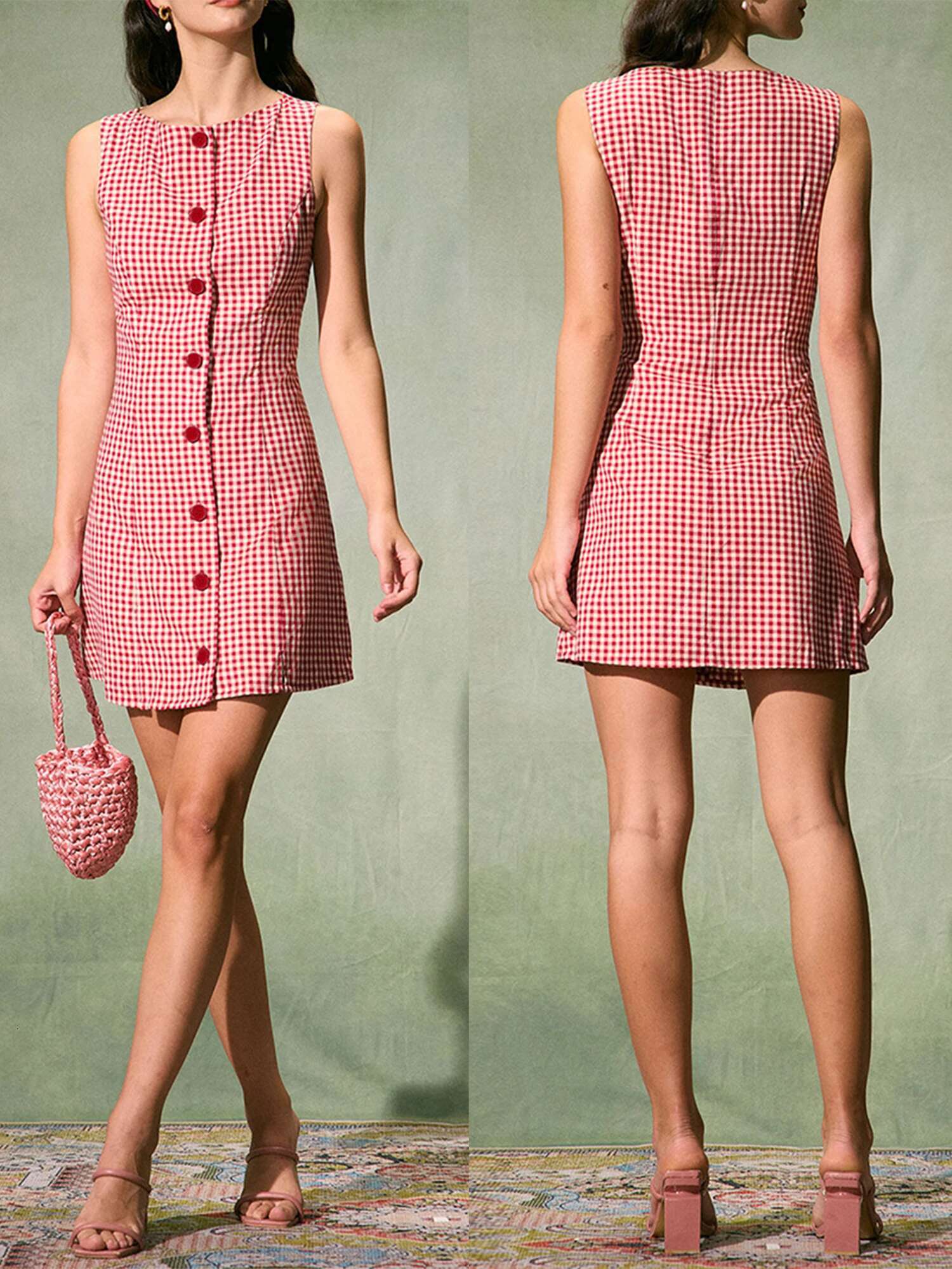 Elegant Floral Print Sleeveless V-neck A-line Mini Dress with Belted Waist and Ruffle Hem for Summer Wedding Party