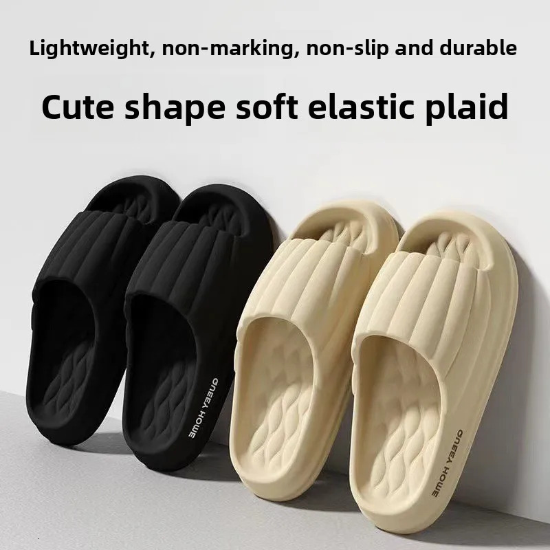 Womens Super Soft Eva Thick Platform Slides Minimalist And Comfortable Indoor Bathroom Non-Slip Slippers Womens Slippers 250605