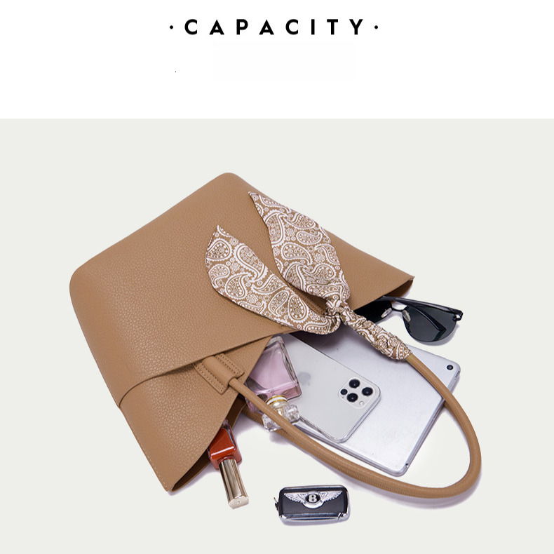 Free Shipping Fashion Women's Handbag Urban Minimalist New Tote Bag Designer Soft Faced Single Shoulder Baozi Mother Bag Commuting Armpit Bag