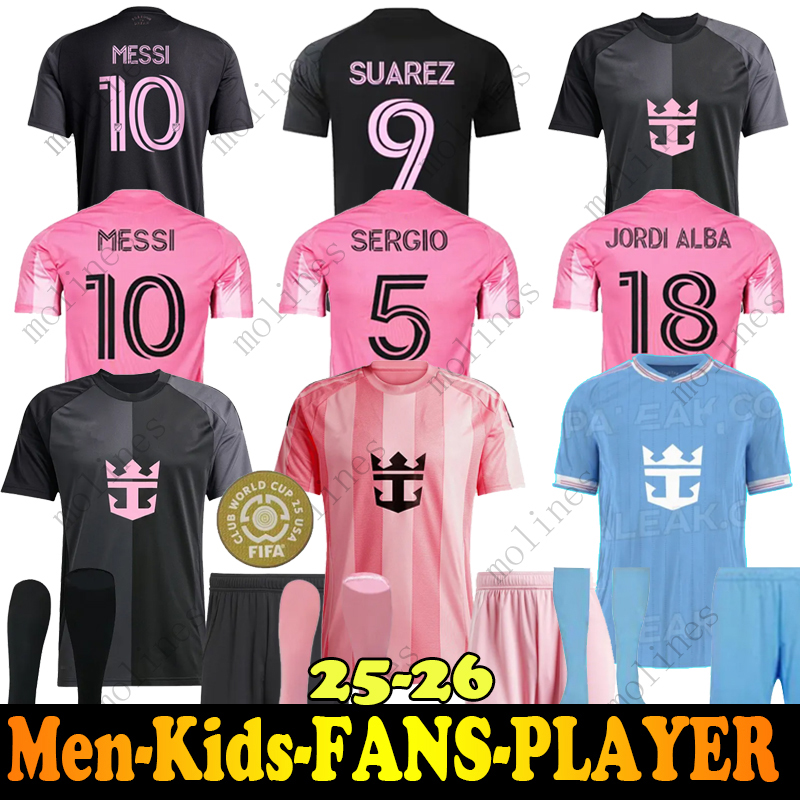 25 26 Ints MESSIS Socc Jseys Miamis SUAREZ Football Shirt 2024 2025 2026 HIGUAIN TRAPP PELLEGRINI Martinez FC CARRANZA PIREZ MORGAN men kids Kit Fans 4XL