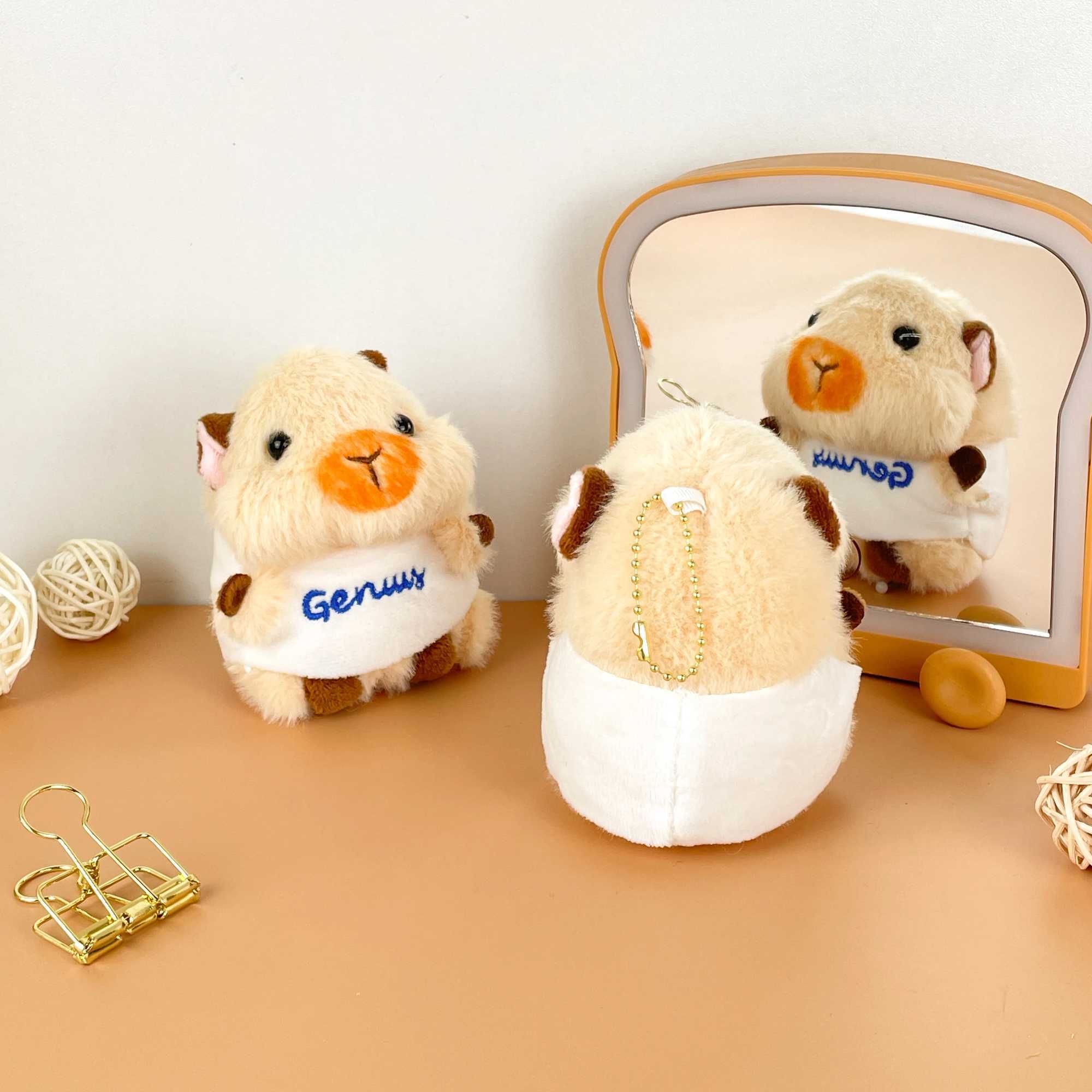 Dutch pig plush pendant cute little bee doll creative keychain school bag pendant animal ornament pendant couple gift XJ250607