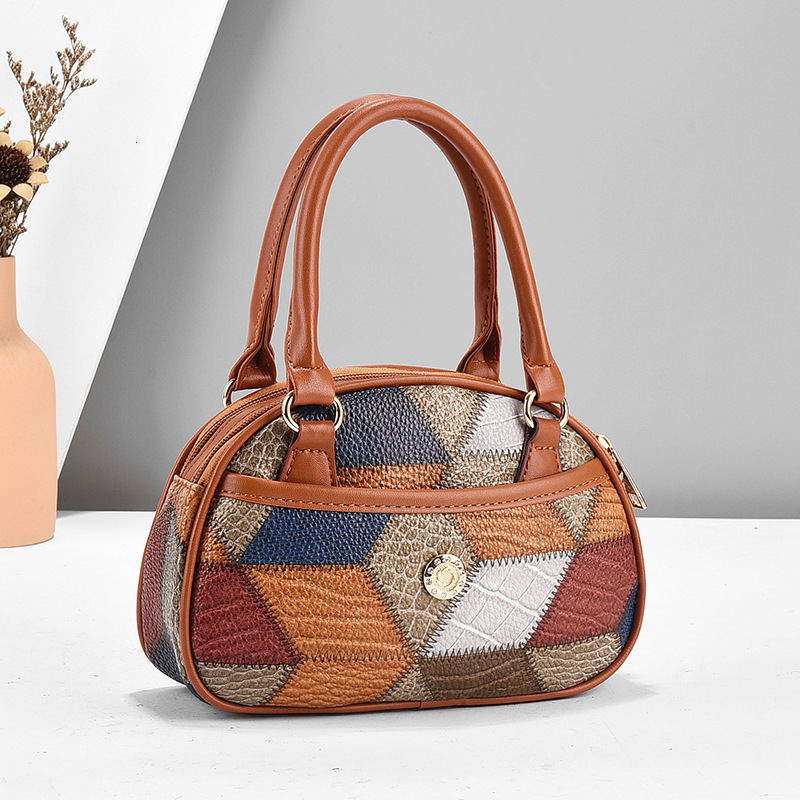 Luxury Brand Designer Bag Middle-Aged Women's Bag 2023 Spring Summer New Fashion Handbag Women's Small Bag Mom's Handheld Grocery Coin 
