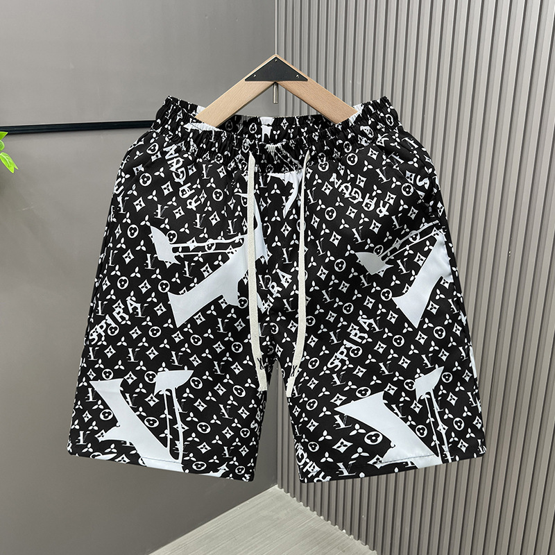 2025 hot free shipping designer Shorts Men thin pants cool and casual in summer ice silk beach pants straight leg loose shorts