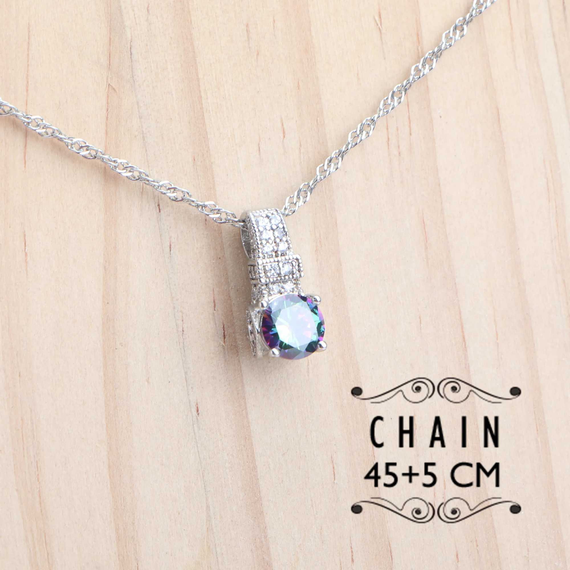 925 Sterling Silver Jewelry Sets For Women Wedding Jewelry Ladies Purple Zircon Earrings s Set Rings Pendant Necklace Z250607