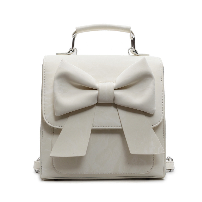 designer Women's Backpack 2025 New Style Textured Niche Design Handheld Korean Version Bowknot School Bag Casual Travel Backpack