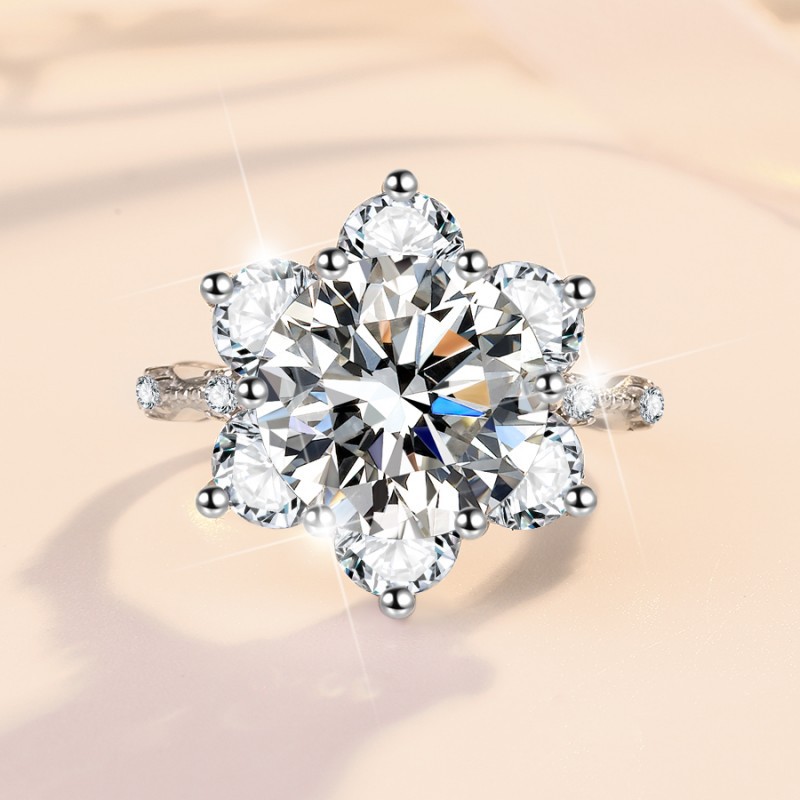 Elegant White Sapphire Alternative Gemstone Bridal Set Featuring a Majestic Royalty-Inspired Ornament
