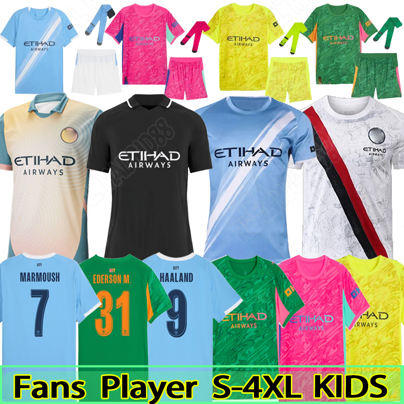 25 26 man city HAALAND soccer jerseys FODEN MARMOUSH DOKU MARMOUSH McATEE KOVACIC GVARDIOL soccer jerseys MATHEUS N. football shirt men kids kits goalkeeper pink