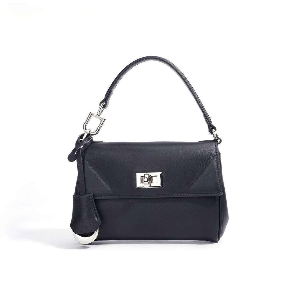 Motingsome Woman Genuine Leather Purse 2025 Niche Design Small Square Bag Fashion Lady Shoulder Messenger Satchel