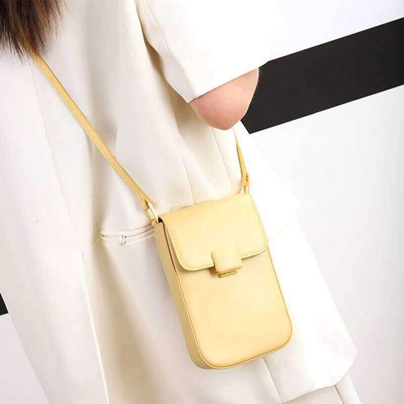 Genuine Leather Cross Body Brand Fashion Buckle Shoulder Bag Large Capacity Cowhide Customized Mini Phone Purse