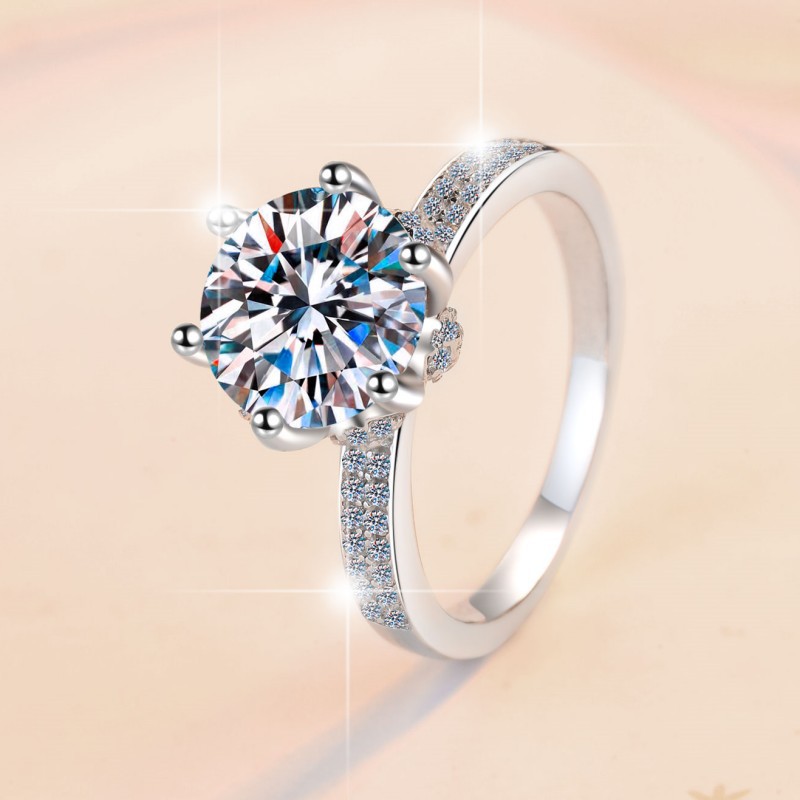 Durable Affordable Moissanite Eternal Wedding Ring - Premium S925 Finish