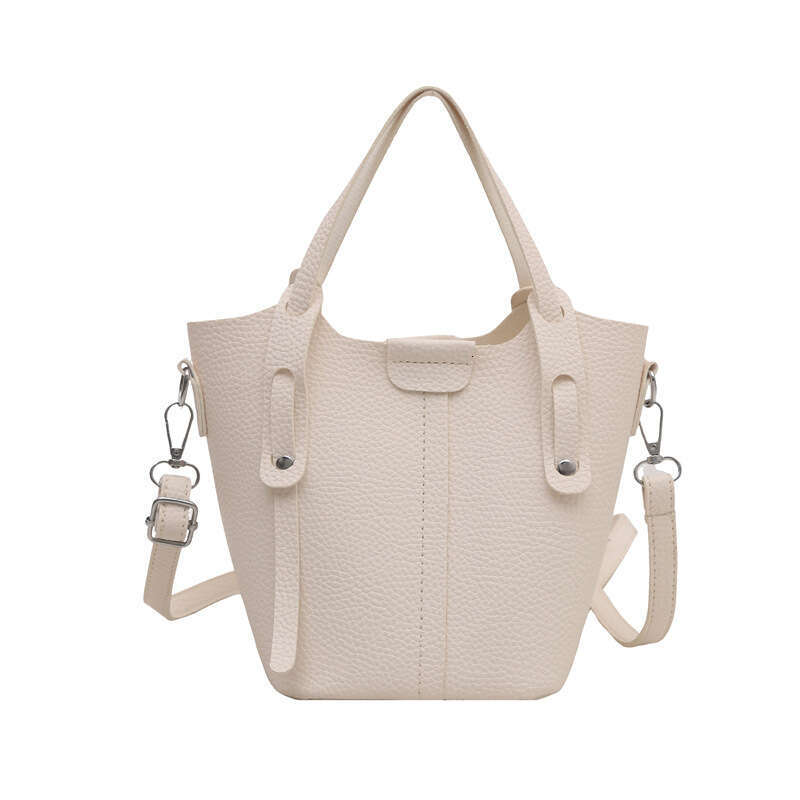 Versatile Women's 2025 New Single Shoulder Crossbody Fashion Small Square Internet Celebrity Korean Style Basket Bucket Bag