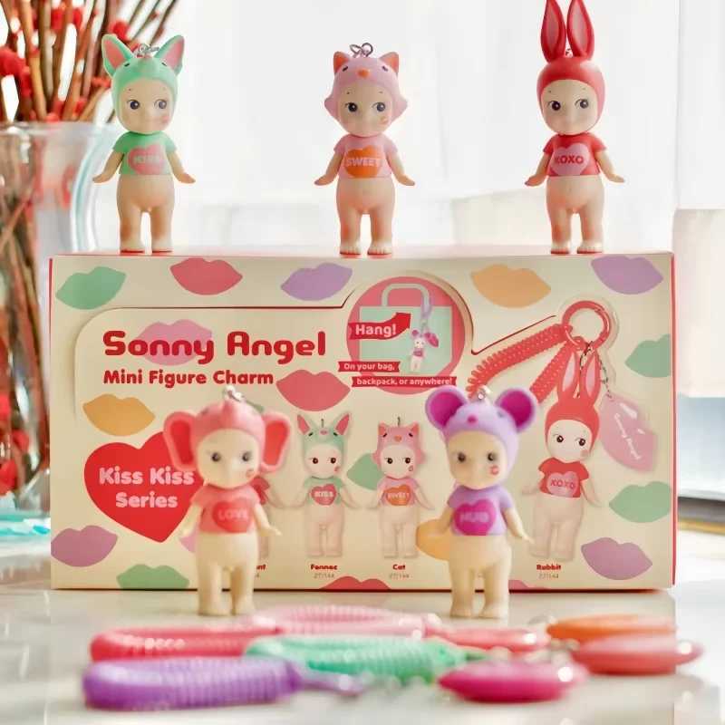 New Blind Box Angel Kiss Series Keychain Mystery Keychain Character Decoration Mini Figure Charm Birthday Gift Z250607