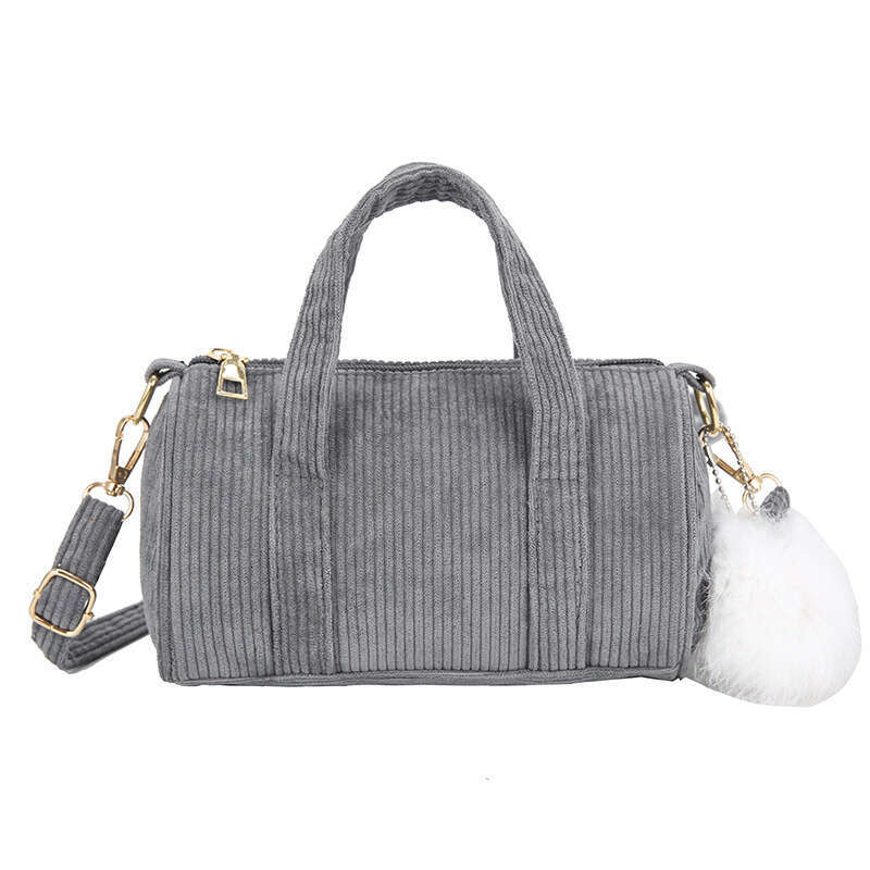 Women's Corduroy 2024 New Handbag Korean Fashion Simple Mori Pillow Crossbody Bag