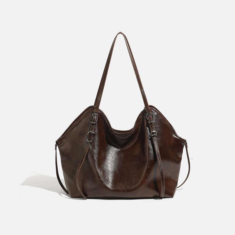 Casual Style Soft Leather Tote for Women 2024 Autumn Winter New Large Capacity Fashion Shoulder Crossbody Bag