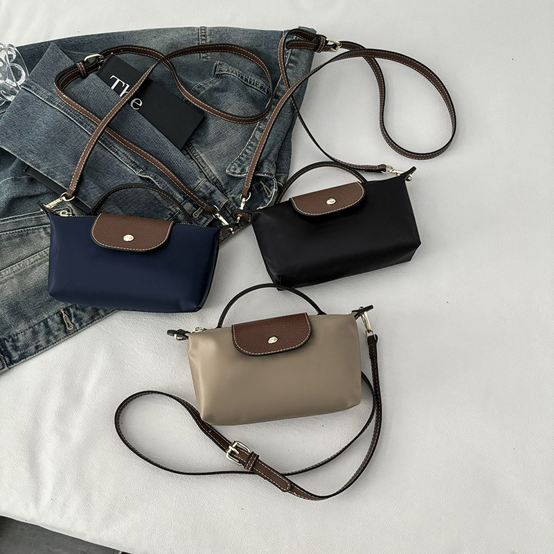Free Shipping 2025 New Designer Bag Luxury Wallet Retro Fashion Multifunctional Cross-border Women's Shoulder Bag, High-end Nylon Dumpling Bag