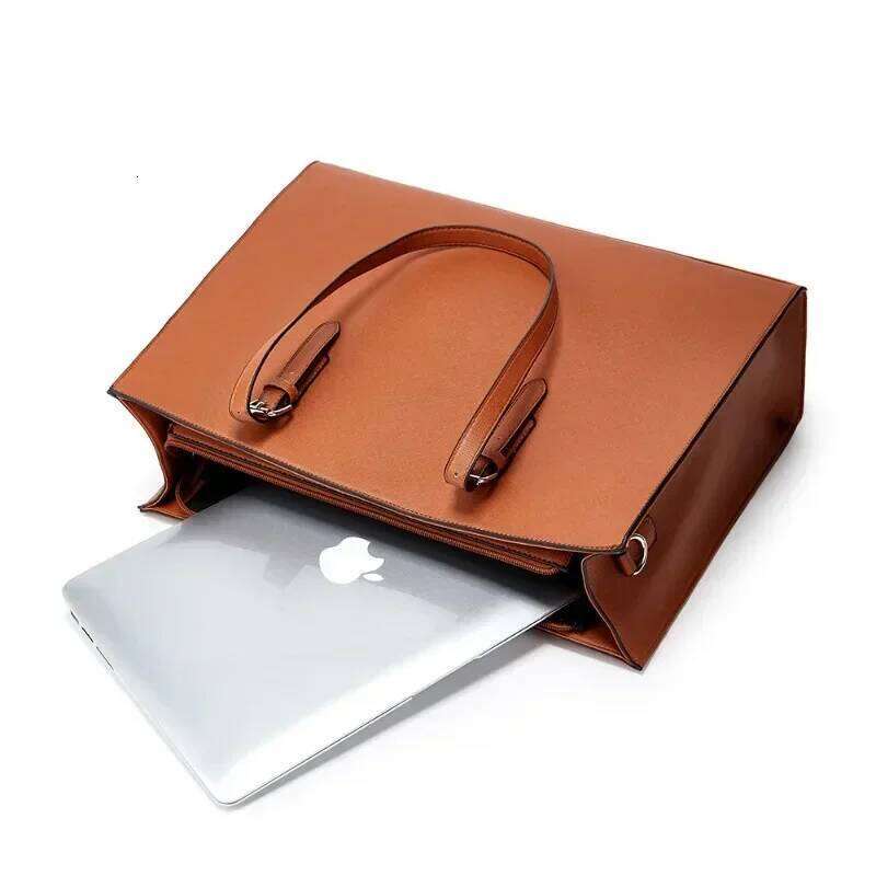 Vintage Design Women's Large Capacity Tote Bagfemale Commuting Business Laptop Bag Office Lady Professional Work Briefcase