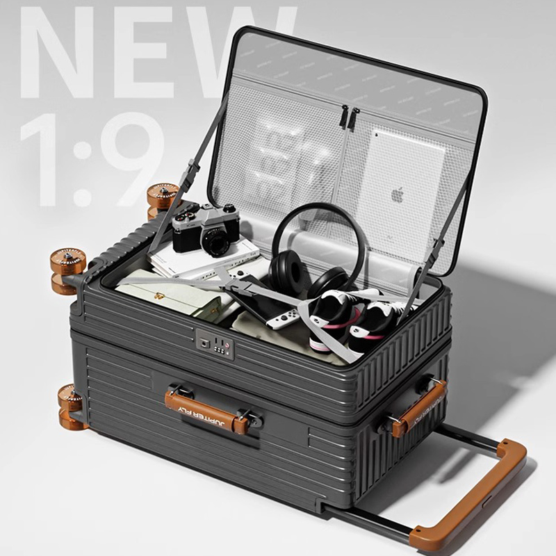 Muxing Wide Trolley Bagags Front Apertura Delle Donne Multifunzionali Da 20 Pol…