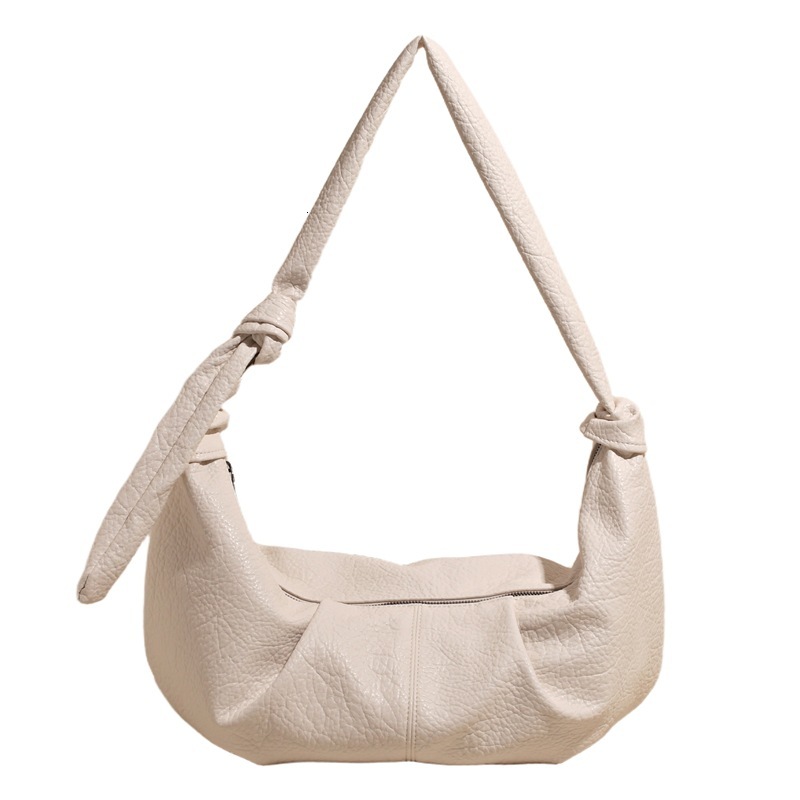 designer 2025 New Pleated Dumpling Bag Korean Fashion Retro Casual Commuter Versatile Handbag Underarm Crossbody Shoulde