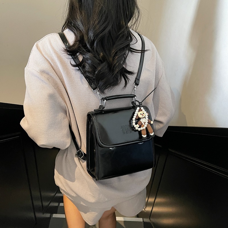 designer Vintage Bag for Women Spring Summer Handbag 2025 New High-end Simple Small Square Bag Multifunctional Casual Backpack