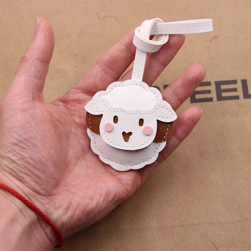 Classic Lamb Sheep Bag Pendant Key Chain Trend Quality Leather Sheep Animal Bag Backpack Charms Key Jewelry Accessories Keychain XJ250607