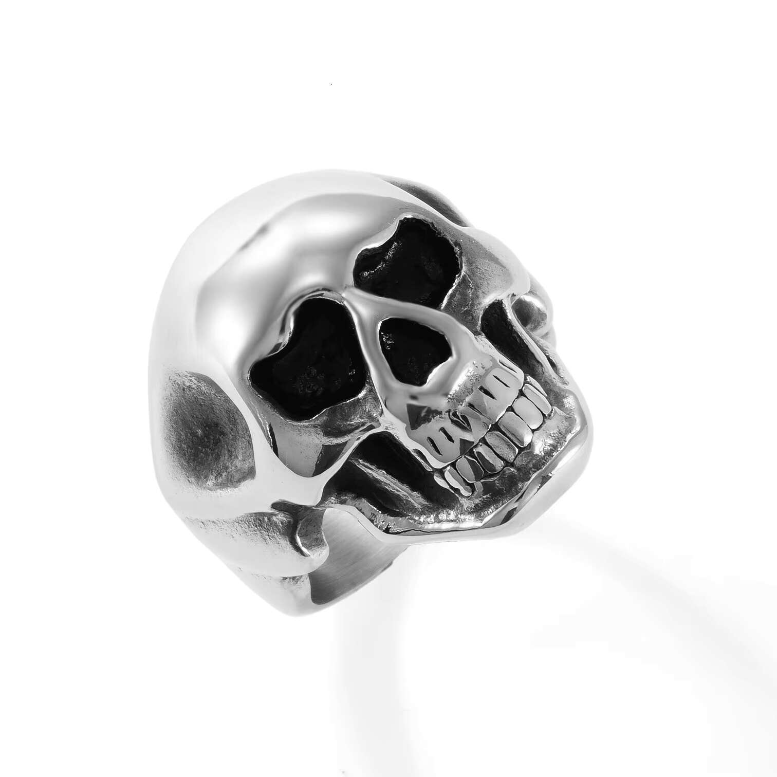 High Quality Stainless Steel Skull Ring for Men Non-Fade Hypoallergenic Jewelry for Weddings Engagements Gifts Parties