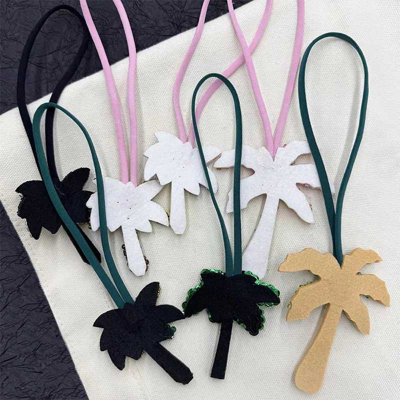 Popular Handmade Sequin Charm Rhinestone Beading Coconut Tree Hanging Rope 3D Crystal Patch Bag Clothing DIY Applique Pendant XJ250607