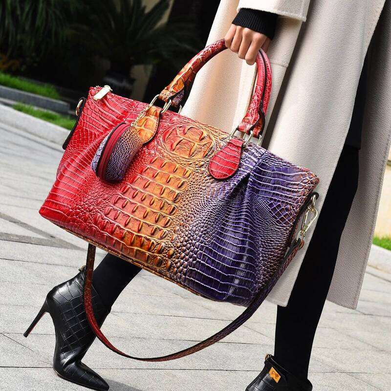 OLOEY Trendy Paris Fashion Tote Bag - Elegant Minimalist Crossbody Purse With Letter Commuter Design