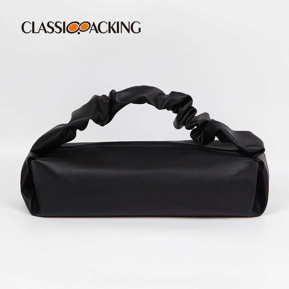 2025 New Korean Style Women's Solid Color Cloud Pleated Bag Simple Sweet Ladies Handbag GUHUISHU