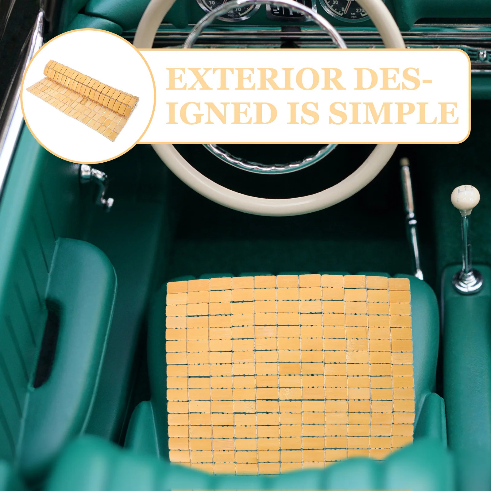 Bamboo Cooling Mat Car Seat Cushion For Women Office Chair Pad Car Seat Cushions Breathable Summer Small Portable Sofa Mats 250606