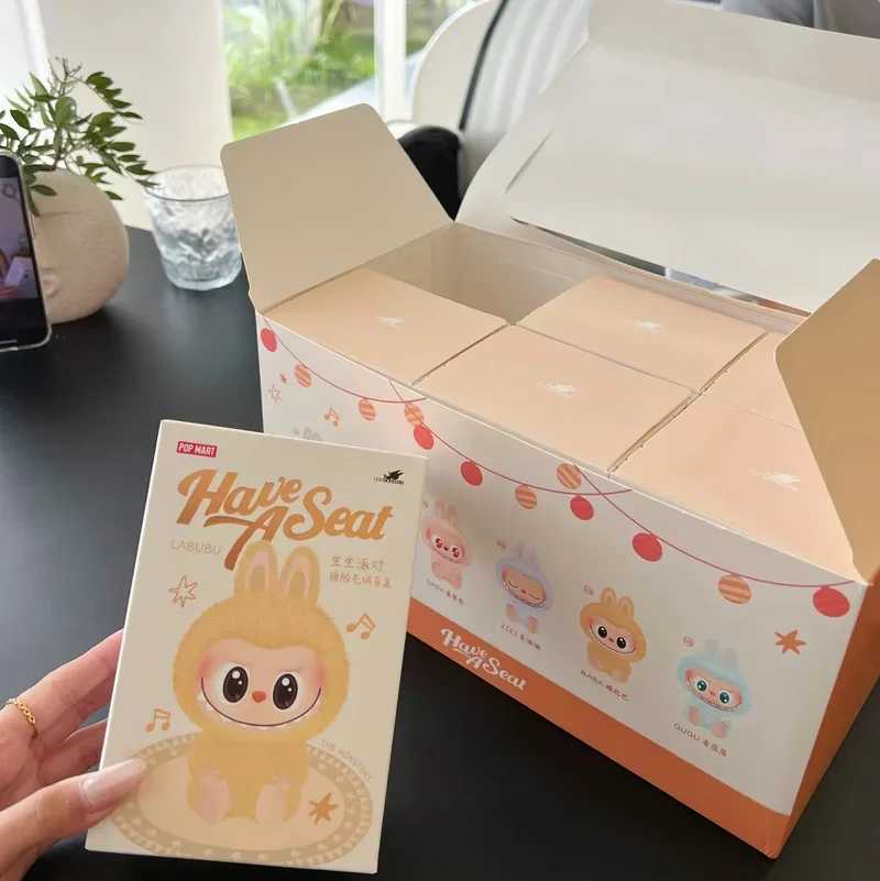 Labubu Have A Seat Series Vinyl Pendant Doll Model Toy In Stock Cute Monster Keychain High QualityXJ250607