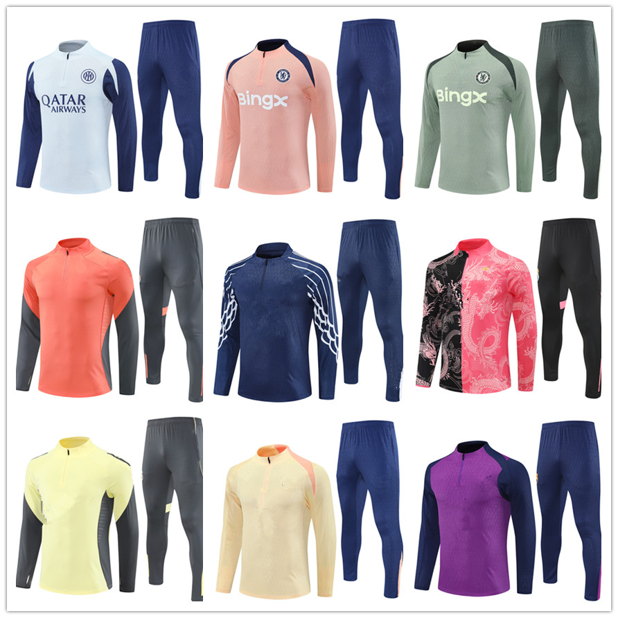 football Tracksuits Top Qualitt soccer team training suits 25 26 Madrids Inters mens kids jacket jogging set 2025 survetement foot chandal tuta da calcio