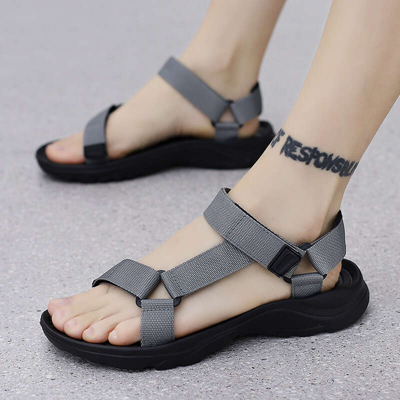 Classic Large Size Webbing for Men 2023 Summer New Fashion Casual Student Sandals Vietnam Beach Shoes