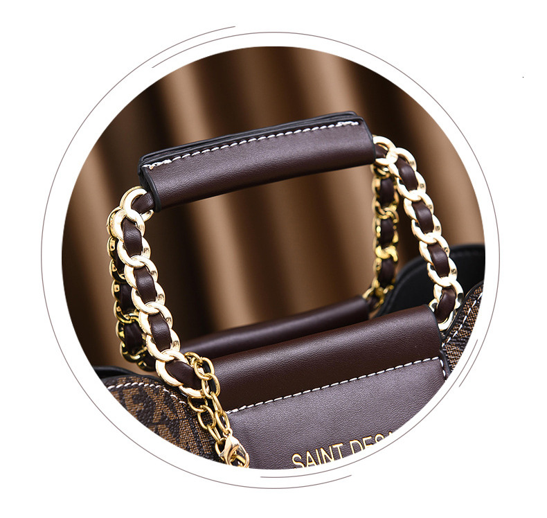 Luxury Wallet Free Shipping 2025 New Designer Bag Cross Border Trendy High End Fashion Printed Handbag Women's Large Capacity Bucket Bag