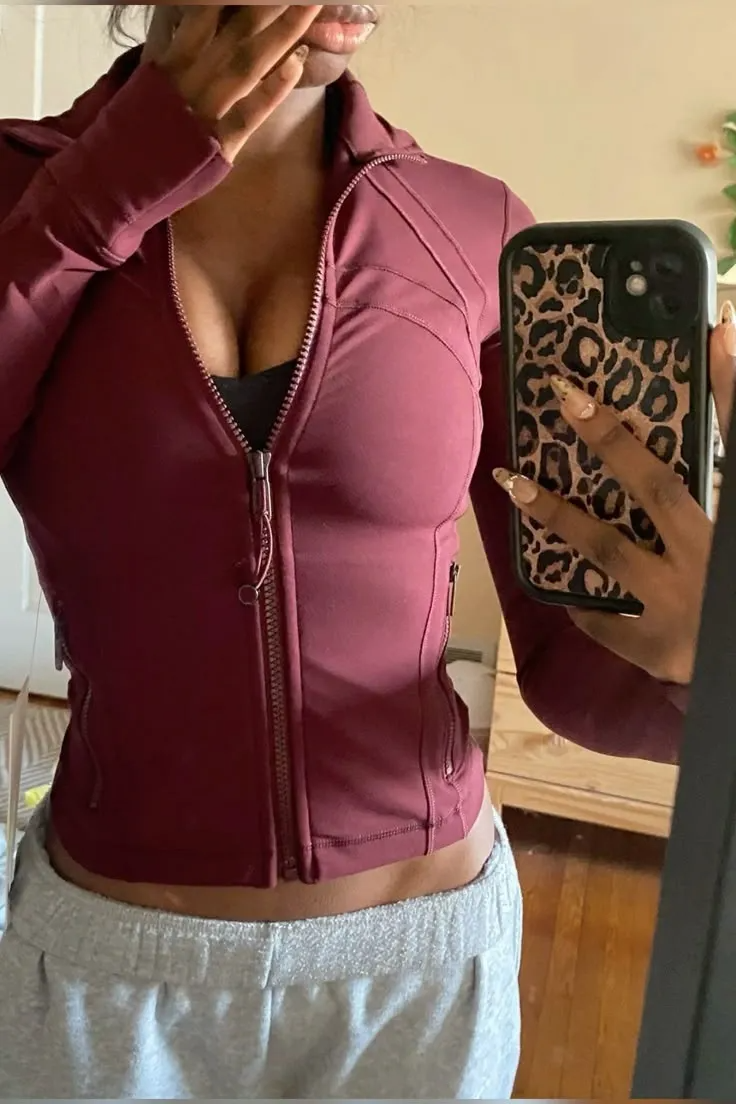 5A designer Define Women Yoga Jacket Workout Sport Coat Fitness gold zipper Jacket Sports Quick Dry Top Solid Zip Up jackets