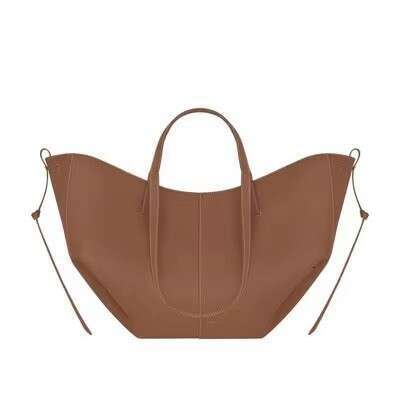 Wing Bucket Women's Tote Bag Cyme Cowhide Handbag 2025 New Elegant and Unique Style